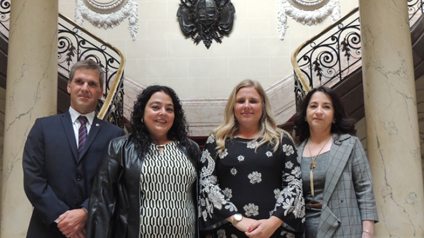 Dr. Guillermo GUTIÉRREZ, Dra. Ivón OLIVERA, Dra. Ialisa Yise BRIANO y Dra. Adriana CHAMSARIAN